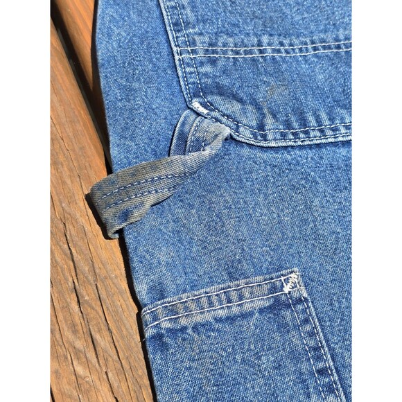 Carhartt Blue Paint Distressed Carpenter Jeans Men Size: 40x32 Shows Work Wear - Picture 9 of 11